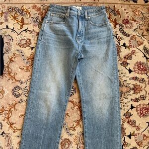 Madewell Size 25 Curvy 90s Straight Light Blue Straight-Leg Jean 25 P